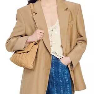 NWT! SANDRO two button Oversized Blazer